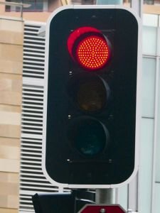 Ongeval voor stoplicht – Whiplash
