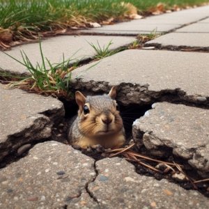 Losliggende stoeptegel